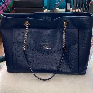 kate spade new york
ostrich leather shoulder bag